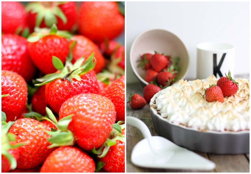 {lecker: } Erdbeer Baiser Tarte mit Eierguß - elf19.de